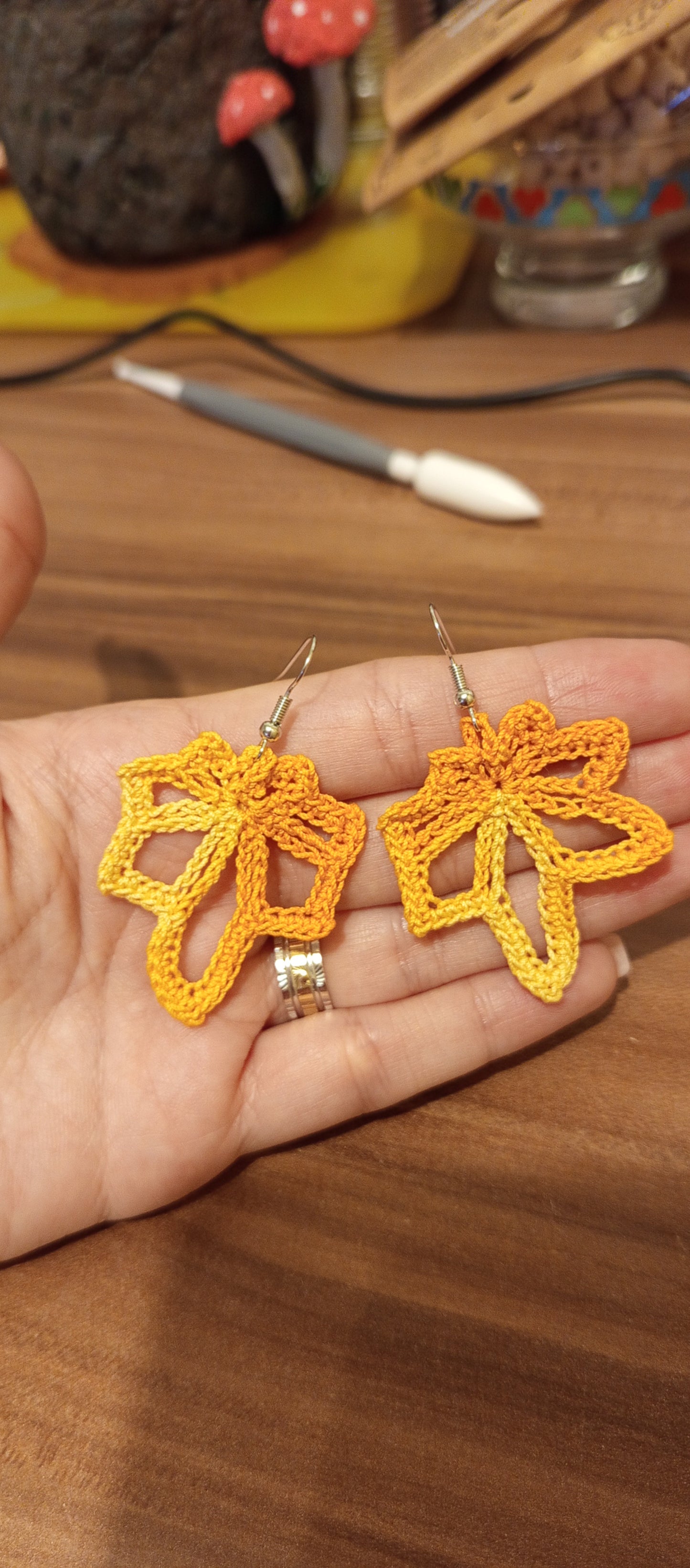 Cercei Croșetați Handmade - Bijuterii Artizanale Elly Roose