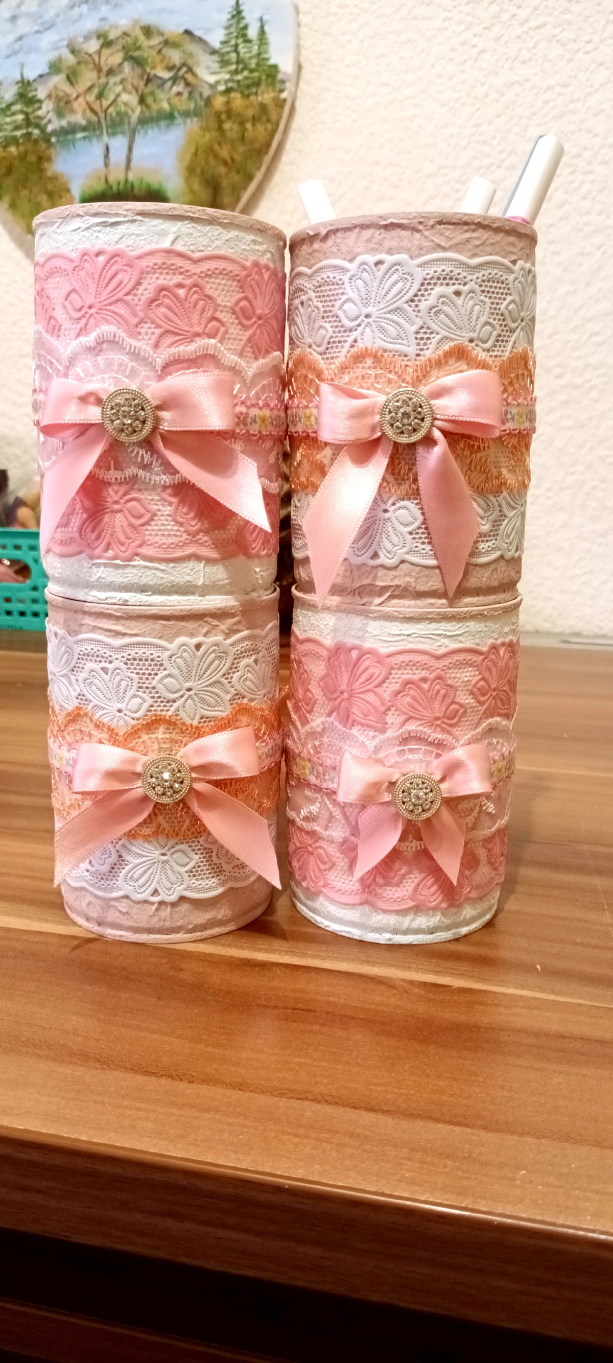 Set de 4 cutii decorative,organizatoare