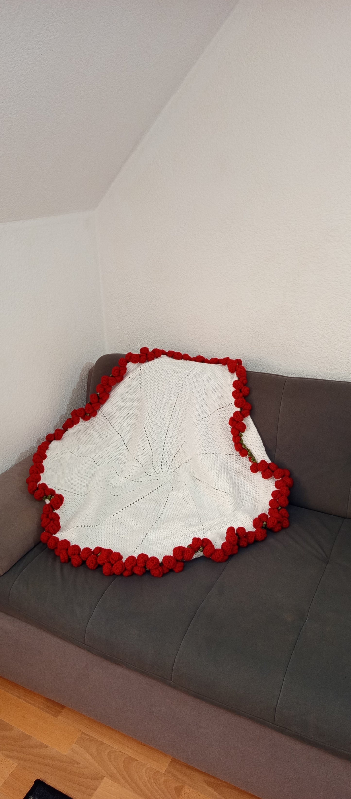 Patură (buchet de trandafiri🌹)crosetata manual.
