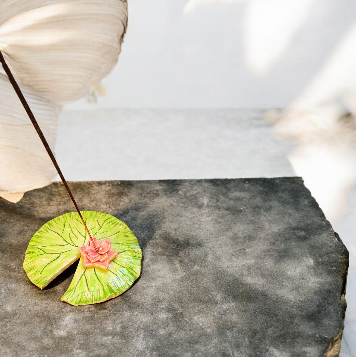 Suport Nufăr pentru Bețișoare Parfumate Handmade - Lut Polimeric Elly Roose